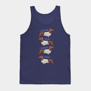 Dachshund sailor Dachshund voyager Tank Top